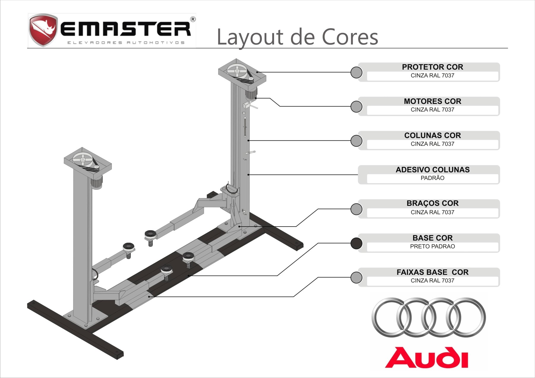 Layout de Cores Audi