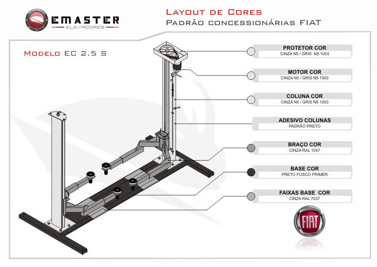 Layout de Cores Fiat