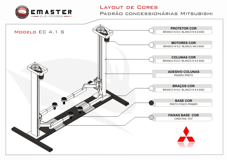 Layout de Cores Mitsubishi