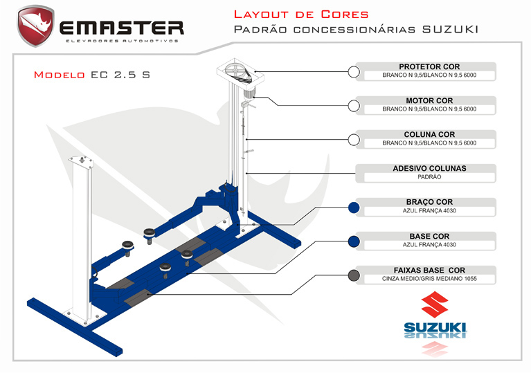 Layout de Cores Suzuki