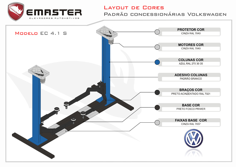 Layout de Cores Volkswagen